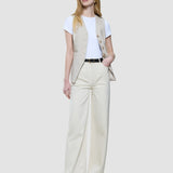 Damen Relaxed Jeans Off Weiß