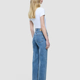 Jeans Straight Snow Blau Waschung