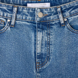 Jeans Straight Snow Blau Waschung