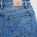 Jeans Straight Snow Blau Waschung