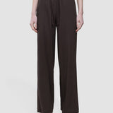 Damen Leinen Hose Relaxed Espresso