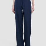 Damen Leinenhose Relaxed Nachtblau