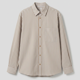 Hemd CAPRI lang Braun/Himmelblau