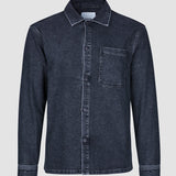 Matteo Denim-Overshirt gewaschenes Schwarz