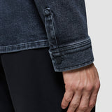 Matteo Denim-Overshirt gewaschenes Schwarz