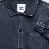 Matteo Denim-Overshirt gewaschenes Schwarz