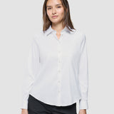 Damen Oxford-Hemd weiß Regular