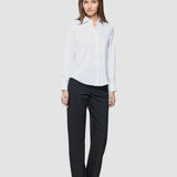 Damen Oxford-Hemd weiß Regular