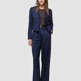 Damen Raina Shorts Blazer Nacht Himmel Nadelstreifen