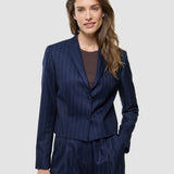 Damen Raina Shorts Blazer Nacht Himmel Nadelstreifen