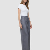 Damen Raina Hose Weit Mittel Grau Nadelstreifen