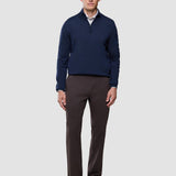 Refined Baumwollhose Relaxed Fit Dunkelbraun