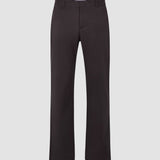 Refined Baumwollhose Relaxed Fit Dunkelbraun