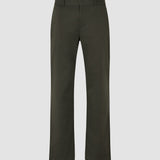 Refined Baumwollhose im Relaxed Fit in Dunkeloliv