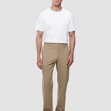 Hose aus veredelter Baumwolle, Relaxed Fit, Sand