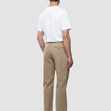 Hose aus veredelter Baumwolle, Relaxed Fit, Sand