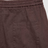 Raffinierte Leinenhose in Dunkelbraun