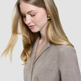 rhea set golden beige melange shirt pants