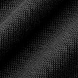 Nahtloser Core-Strickpullover mit Rundhalsausschnitt in Schwarz