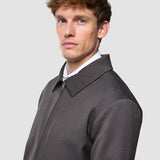 Siena Jacke Fischgrät Dunkelbraun