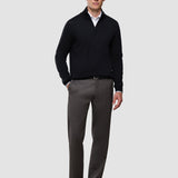 Siena Hose Relaxed Fit Fischgrät Dunkelbraun