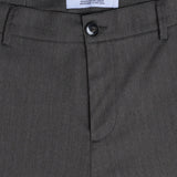 Siena Hose Relaxed Fit Fischgrät Dunkelbraun