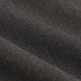 Siena Hose Relaxed Fit Fischgrät Dunkelbraun