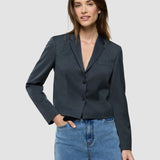 Damen Skye Shorts Blazer Anthrazit Meliert
