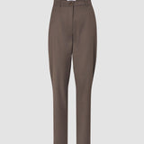 Damen Skye Hose Tapered Dunkelkastanien-Melange
