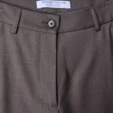 Damen Skye Hose Tapered Dunkelkastanien-Melange