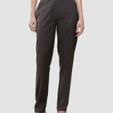 Damen Skye Hose Tapered Dunkelkastanien-Melange