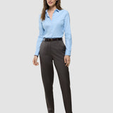 Damen Skye Hose Tapered Dunkelkastanien-Melange