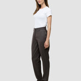 Damen Skye Hose Tapered Dunkelkastanien-Melange