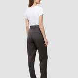 Damen Skye Hose Tapered Dunkelkastanien-Melange