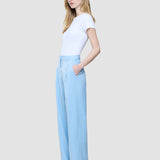 Damen Skye Hose Weit Blau Dunst