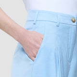 Damen Skye Hose Weit Blau Dunst