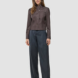 Damen Skye Hose Weit Anthrazit Melange