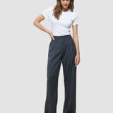 Damen Skye Hose Weit Anthrazit Melange