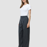 Damen Skye Hose Weit Anthrazit Melange