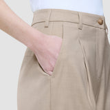 Damenhose Skye weit sandfarben beige meliert