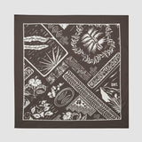 Weich Baumwolle Bandana Braun Tropic