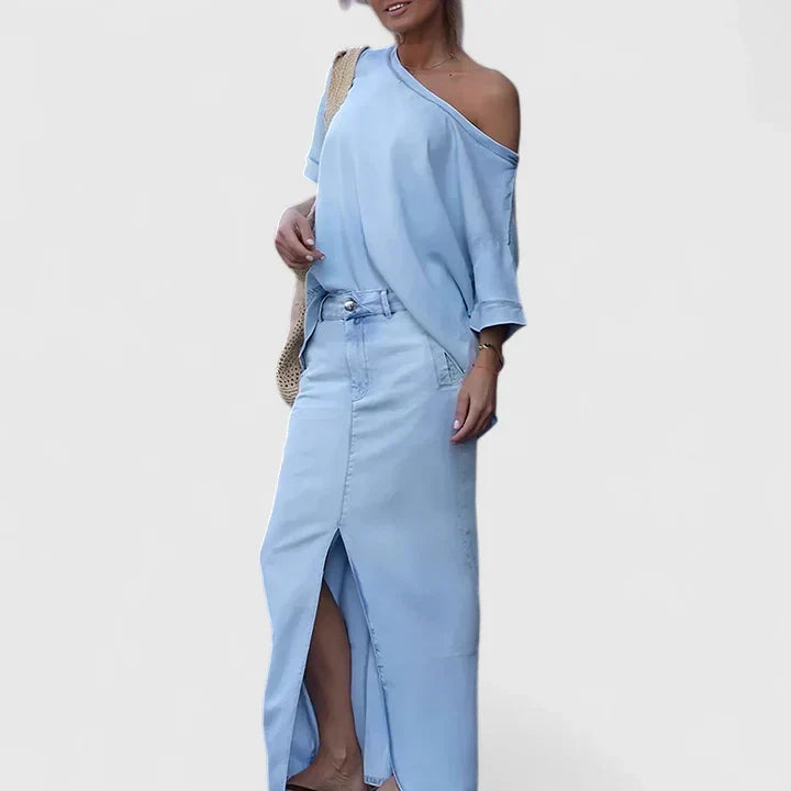Averlynn | Elegantes Maxi-Rock-Set