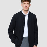 Strukturiert Strick Cardigan Schwarz