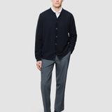 Strukturiert Strick Cardigan Schwarz