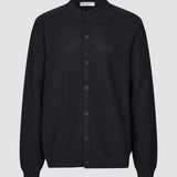 Strukturiert Strick Cardigan Schwarz