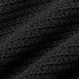 Strukturiert Strick Cardigan Schwarz