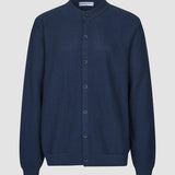 Strukturierter Strickcardigan Dunkelmarineblau