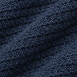 Strukturierter Strickcardigan Dunkelmarineblau