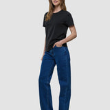Supima-T-Shirt Schwarz