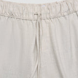 Technische Leinen-Stretch-Shorts Sandshell